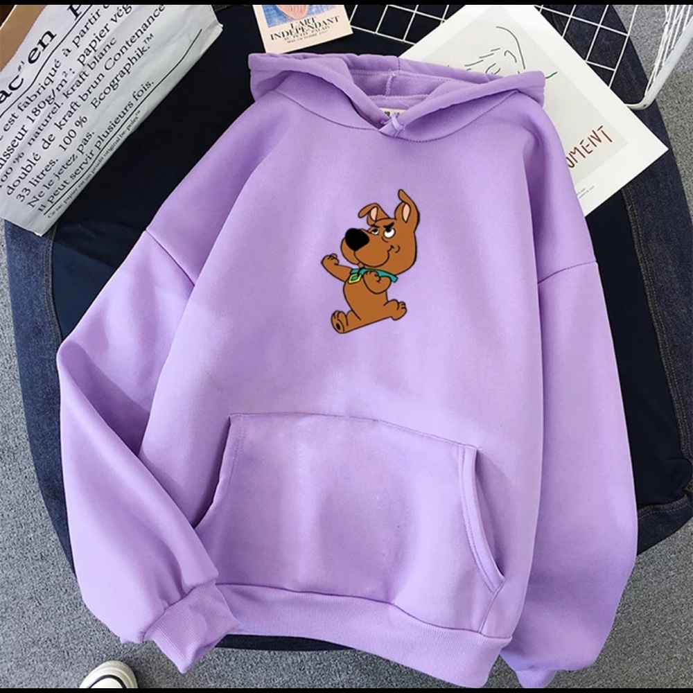 scooby doo hoodie purple